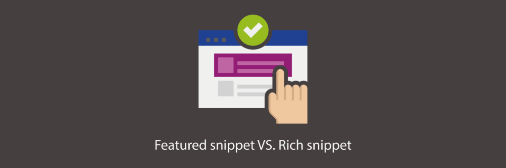 featured snippet vs. rich snippet