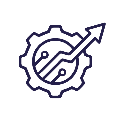 Een pictogram dat generative engine optimization (GEO) benadrukt voor websites en online merken